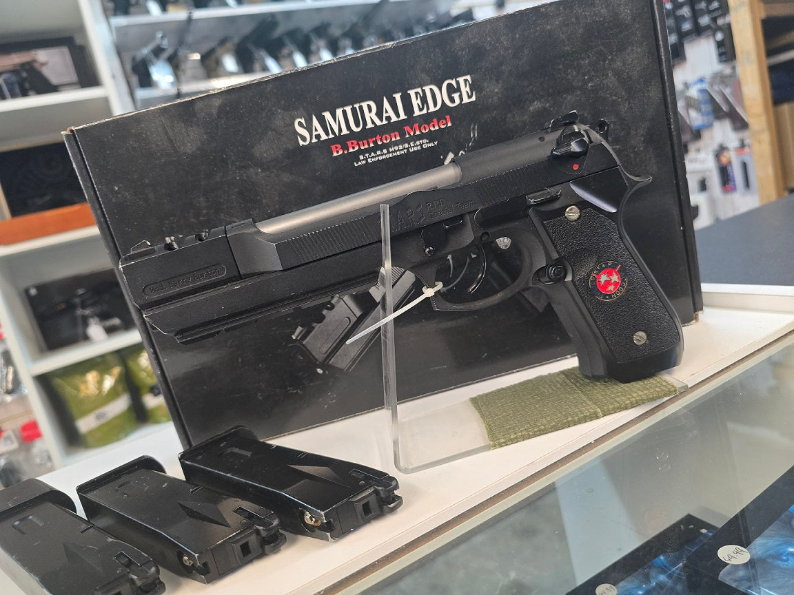 Second Hand WE M92 Barry Burton 6mm RIF GBB Airsoft Pistol